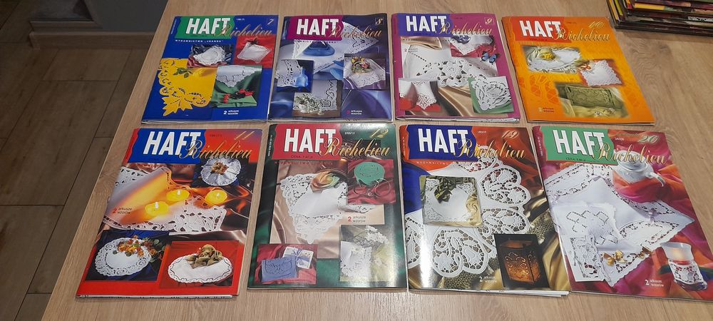 Haft richelieu zestaw czasopism wyd Joanna