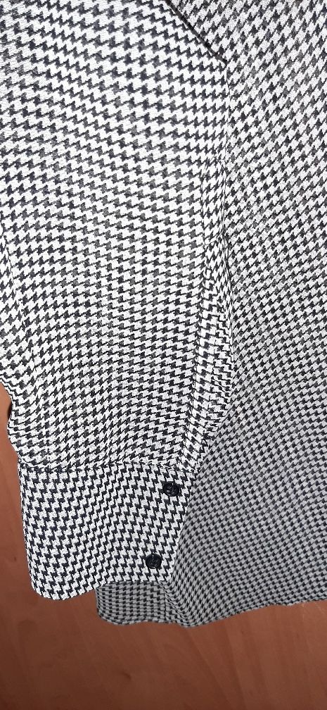 Шифоновая блузка Zara S рубашка,гусиная лапка