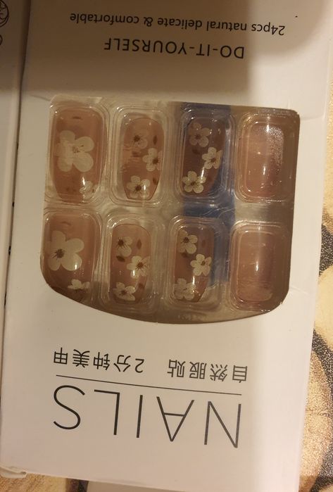 Sztuczne Paznokcie Tipsy Zdobione Samoprzylepne