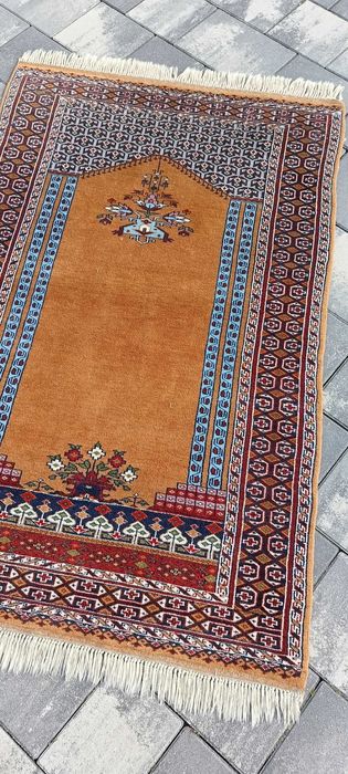 Perski dywan wełniany tkany ręcznie 132 x 80 cm wełna modlitewnik