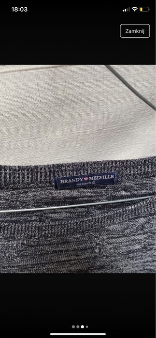 szary sweterek oversize