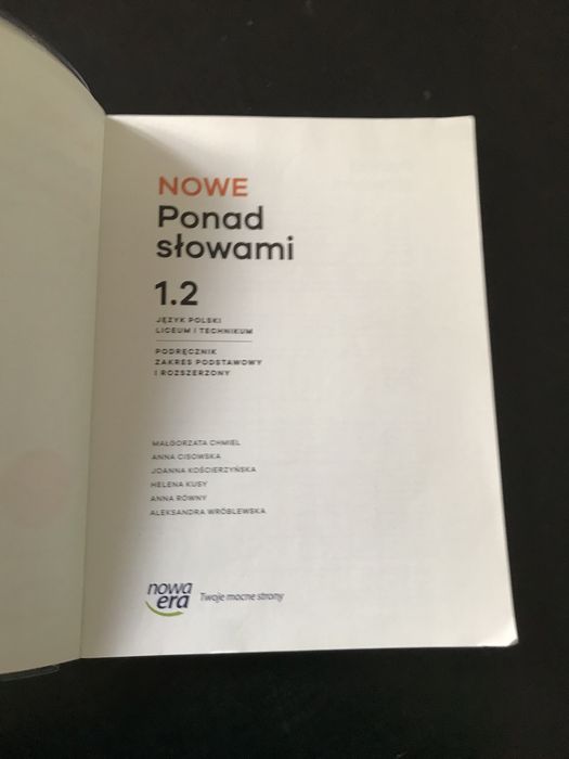 Nowe Ponad słowami 1.2 - edycja 2024