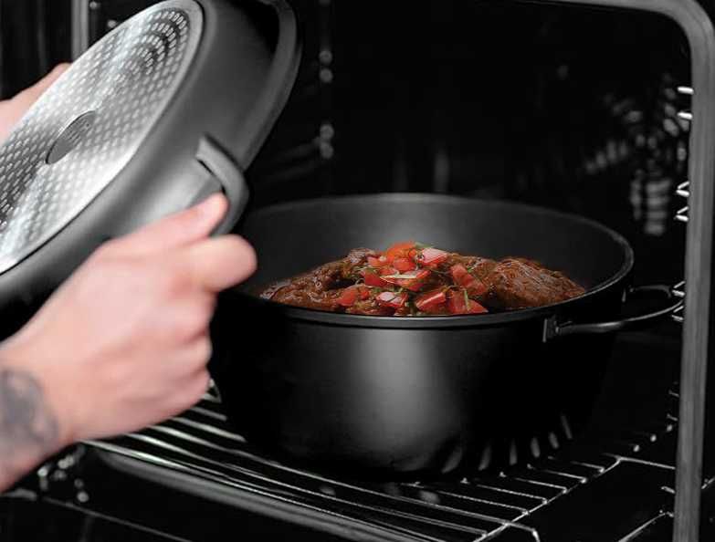 KOMPLET GARNKÓW Garnki INDUKCJA GAZ Patelnia Non-Stick 7 Elementów