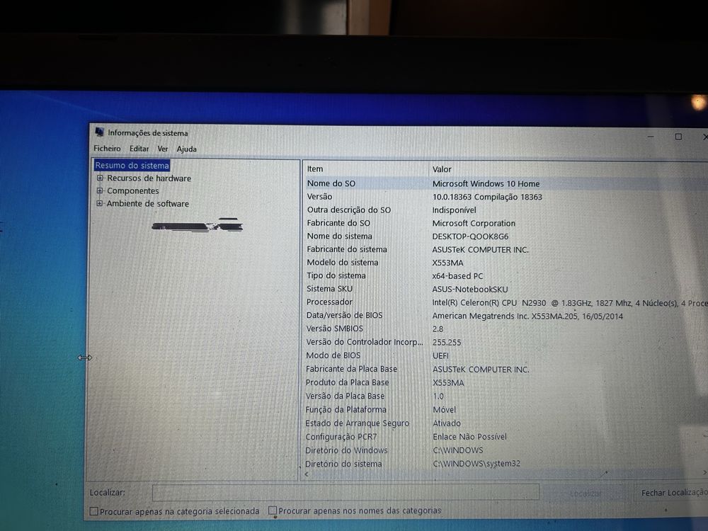Computador Portátil - Notebook ASUS