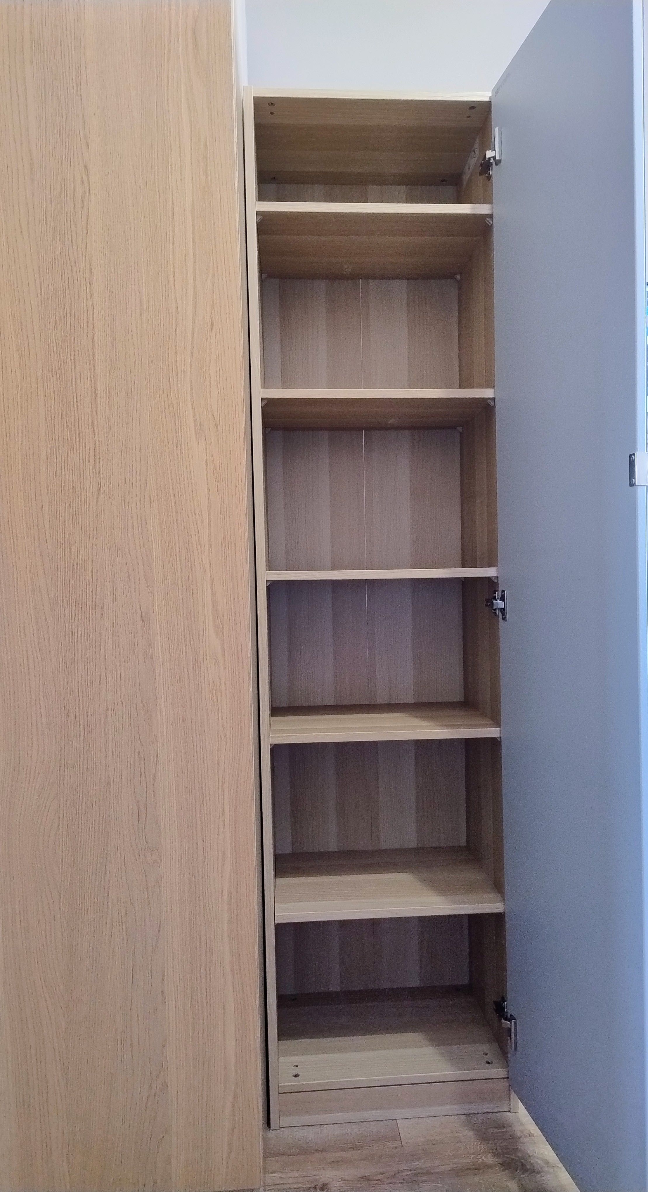 Szafa Ikea Pax 50x35x201 cm drzwi lustrzane samodomykające 6 półek