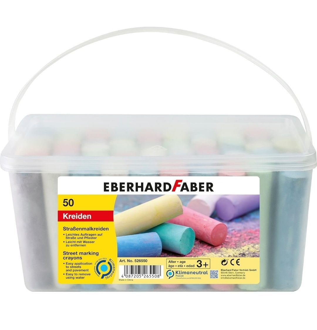 Eberhard Faber - Kreda drogowa, wiaderko 50 sztuk.