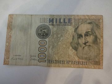 Banknot Wlochy Italia 1000 Lire Marco Polo - jak na fotki