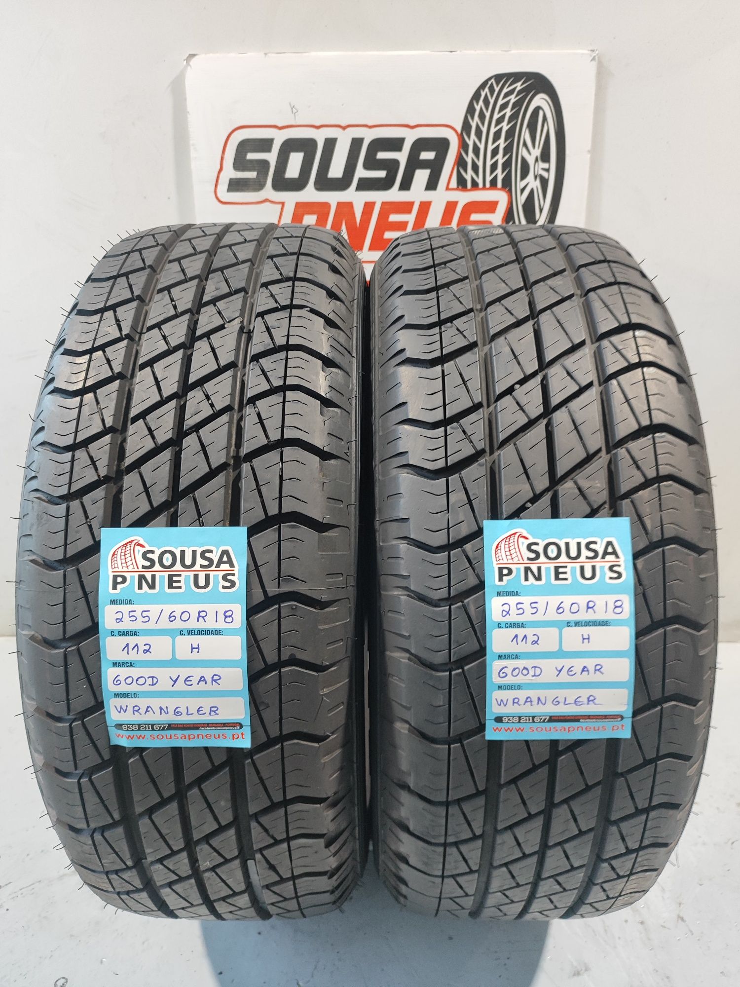 2 pneus como novos 255-60R18 Good year - Oferta dos Portes