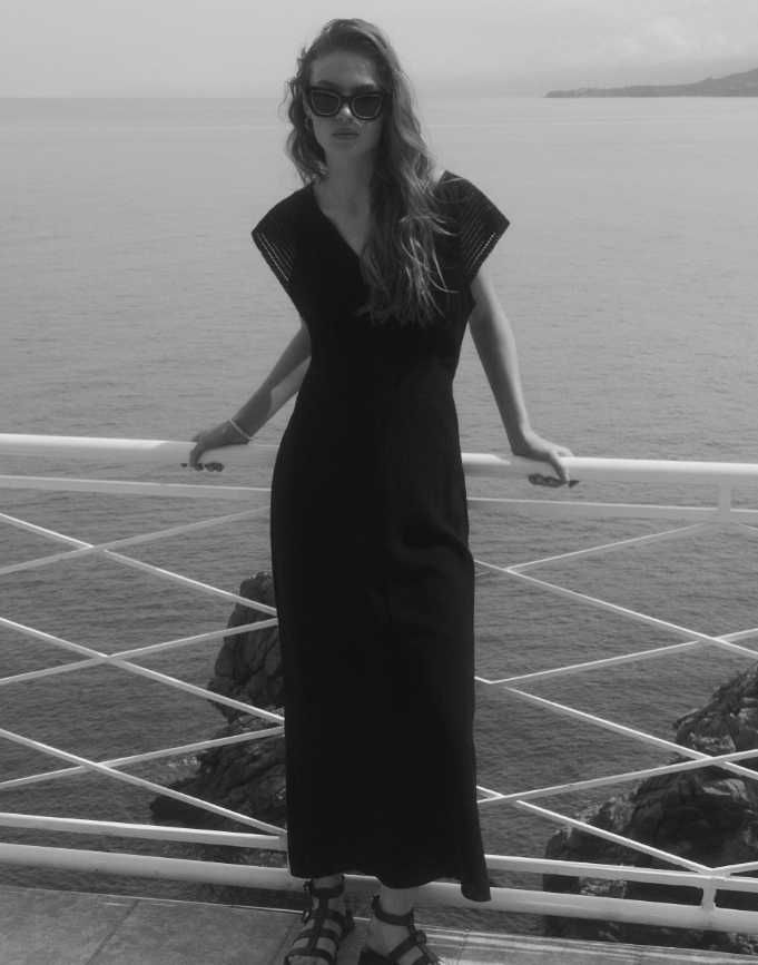 Massimo Dutti sukienka szydełkowy dekolt L cudo