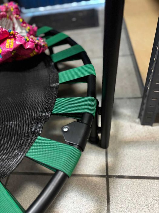 Składana mała Trampolina dziecięca bez siatki 91 cm uszkodzony uchwyt