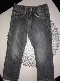 Zara jeansy 2-3 lata 98 szare
