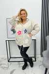 Kurtka Wiosenna kwiaty oversize