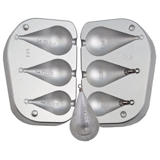 Moldes para chumbadas de pesca embarcada