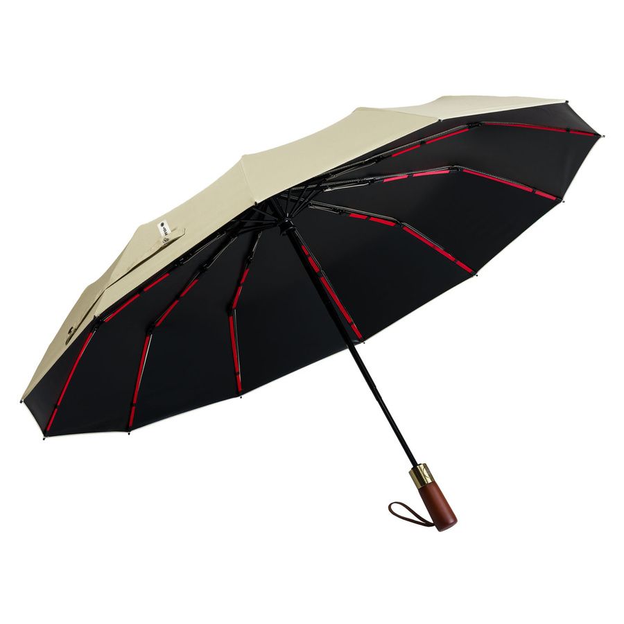 Biały, przeciwdeszczowy i przeciwsłoneczny parasol rozkładany