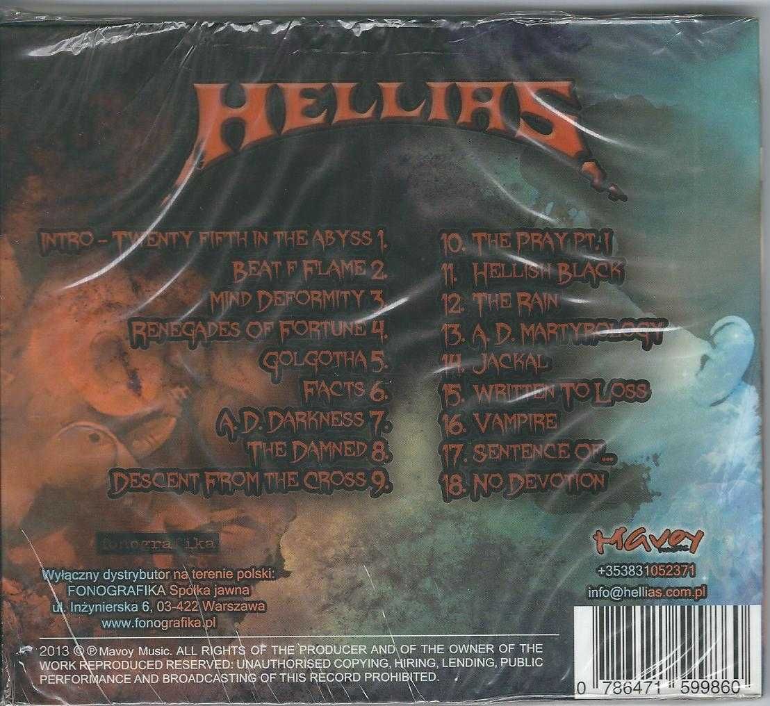 CD Hellias - Twenty Fifth Year In The Abyss (2013) (Digipack) (Folia)