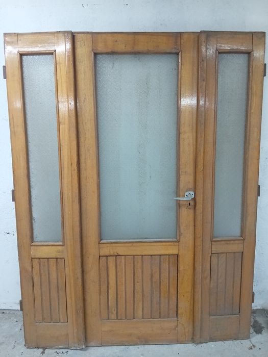Drzwi dębowe, potrójne do renowacji