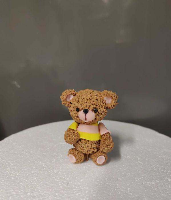 Figurka na tort miś masa cukrowa