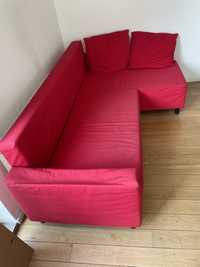 Sofa Ikea rozkladana czerwona