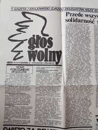 Archiwalna gazeta Głos wolny solidarność nr. 17 z 1981 r.