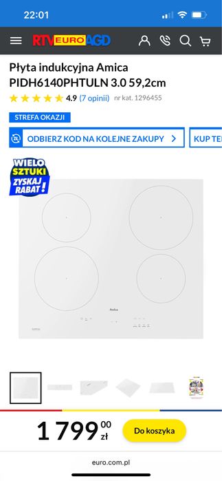 Płyta indukcyjna Amica PIDH6140PHTULN 3.0