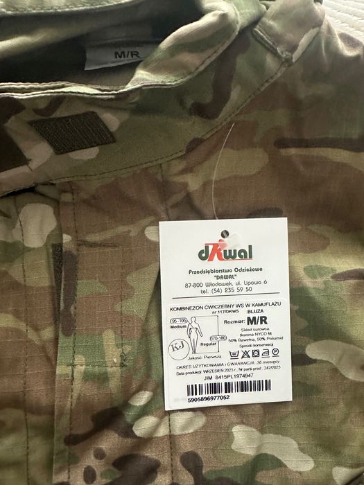 Kombinezon cwiczebny WS Multicam Rozmiar M/R 117/dkws