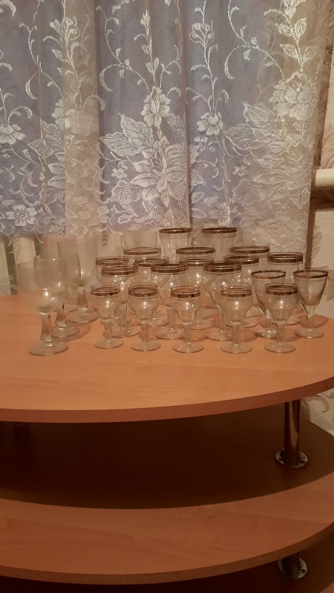 Стаканы.Бокалы.Сервиз чайный, Сервиз кофейный.