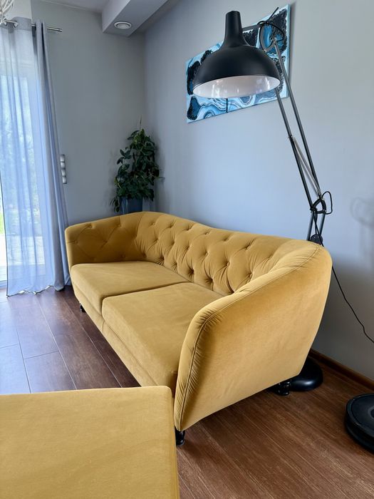 Sofa 3 osobowa Wenecja + podnóżnik