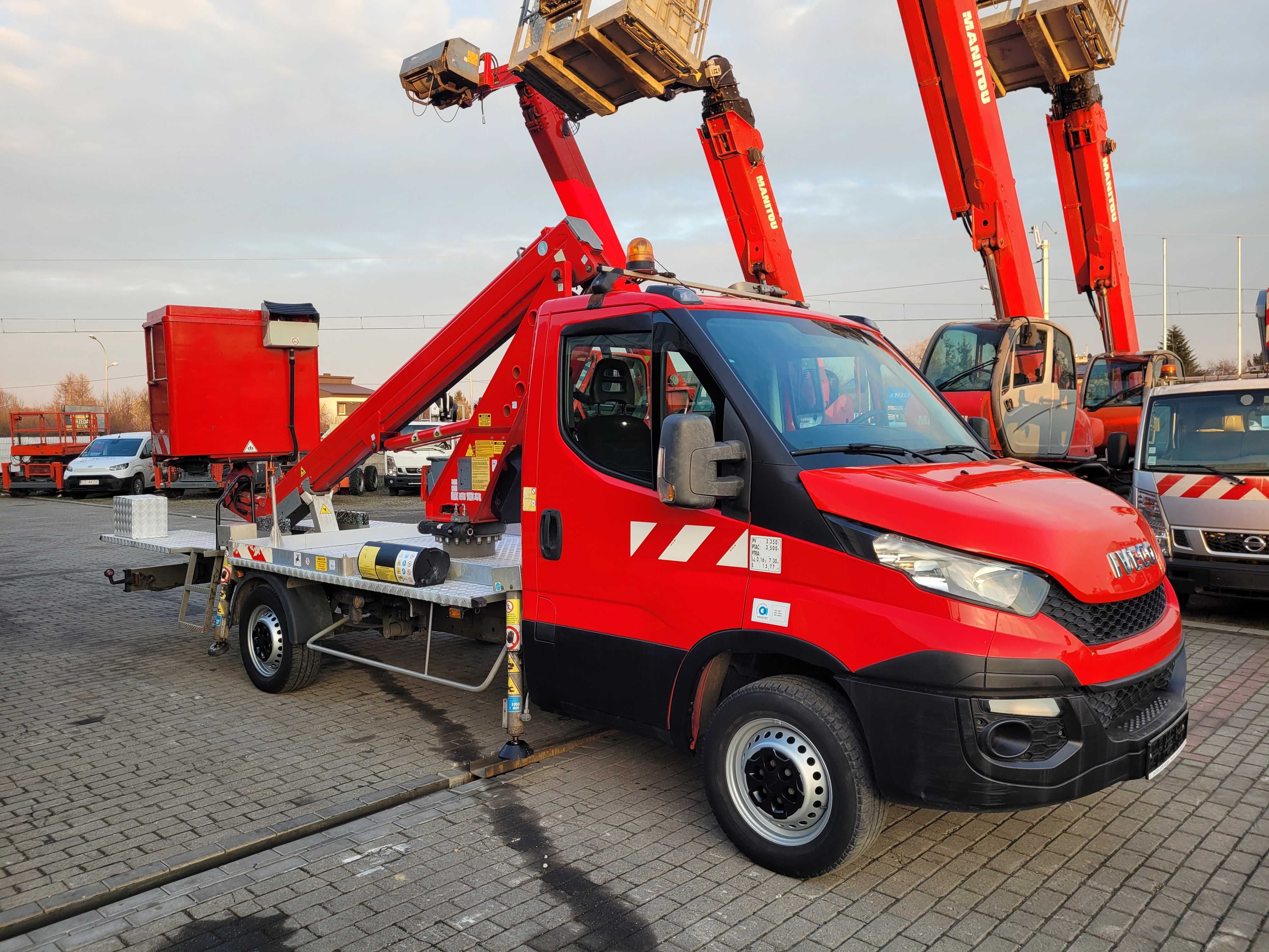 koszowy/teleskopowy/podnośnik/16m/zwyżka/multitel/iveco/gsr/169/tr/cmc