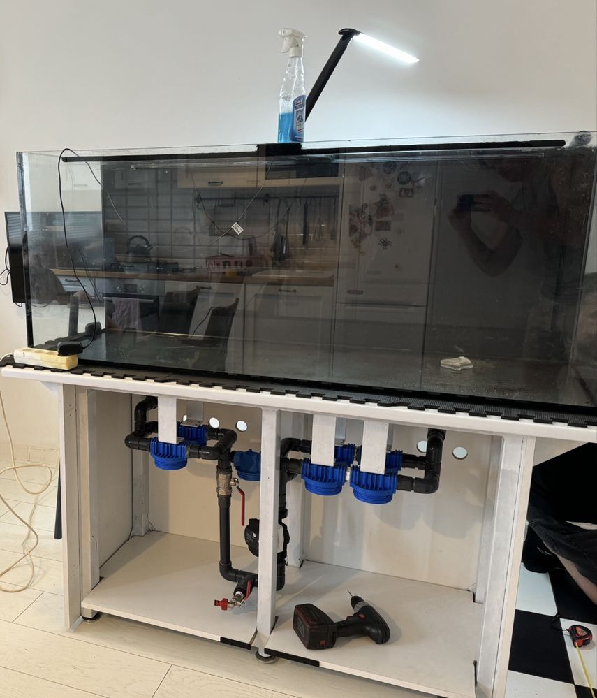 Akwarium 450l z filtrem narurowym caly zestaw.