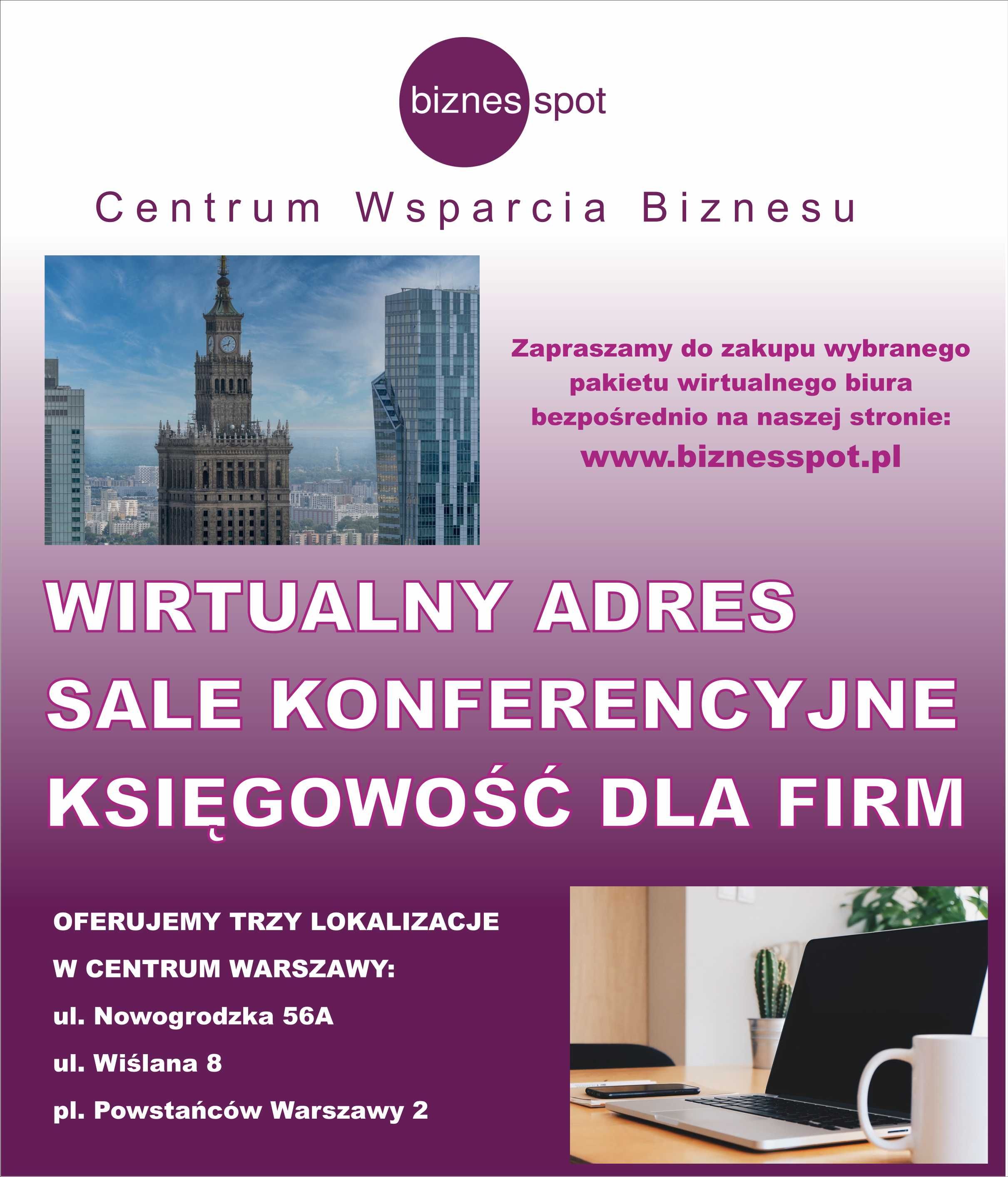 WIRTUALNE BIURO w centrum Warszawy Nowogrodzka. PROMOCJA