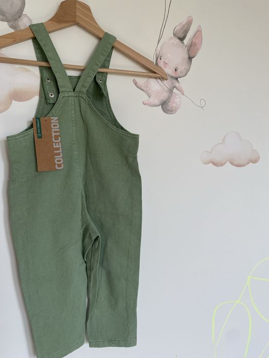 Spodnie jeansowe na szelkach Coccodrillo z metką