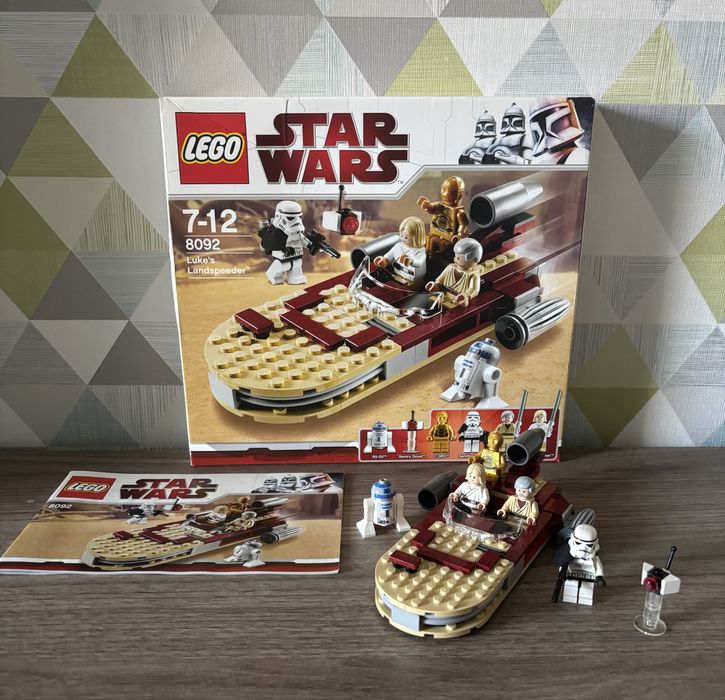 Lego Star Wars 8092 Luke Landspeeder Śmigacz kompletny jak nowy