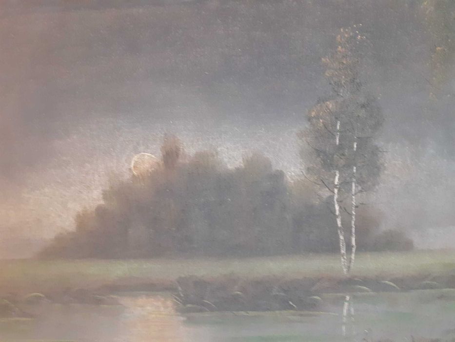 przedwojenny obraz olejny