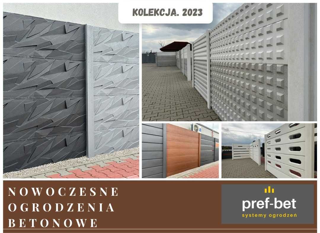 GŁADKIE I NOWOCZESNE ogrodzenie betonowe - Warszawa