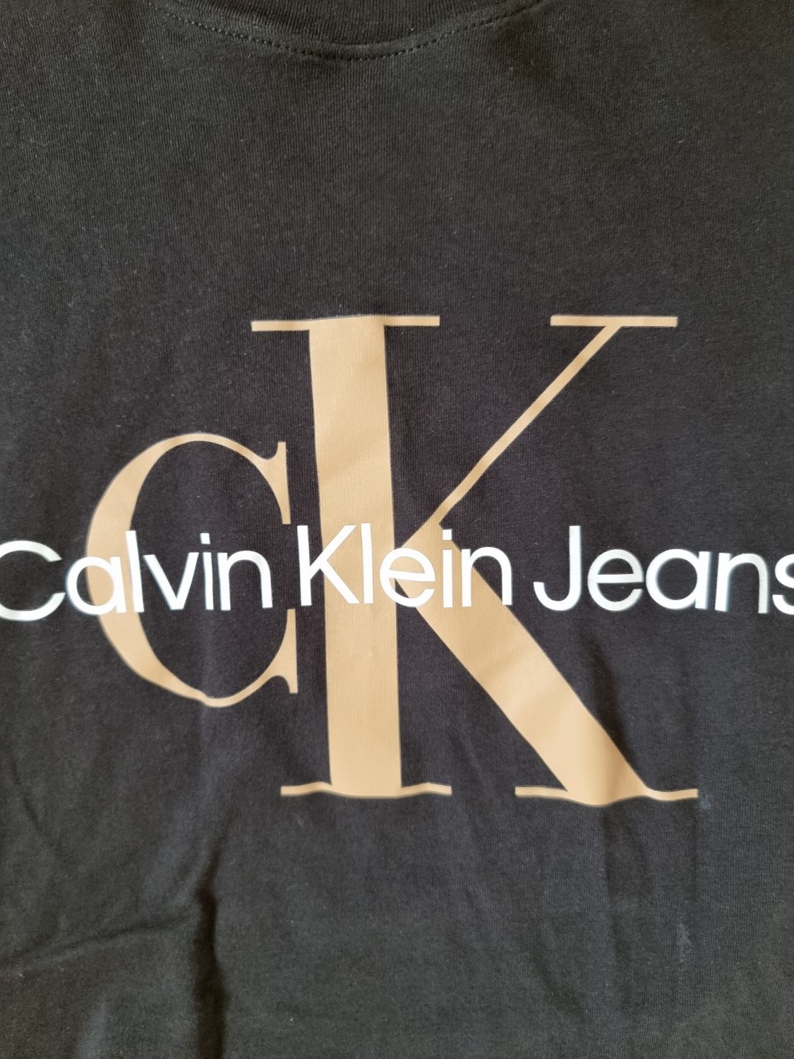 Czarny podkoszulek M Calvin Klein