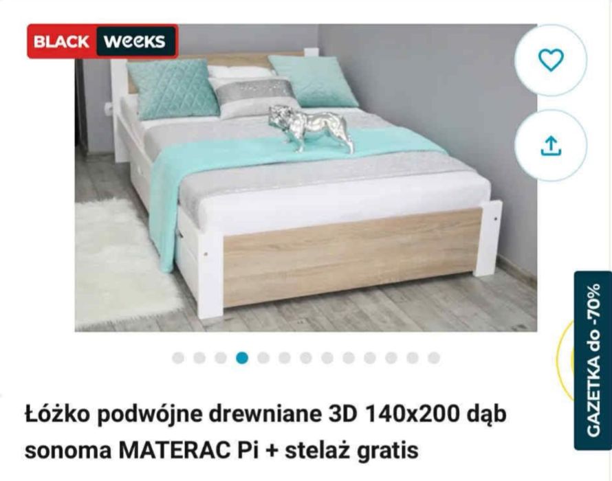 Sprzedam lozko z materacem