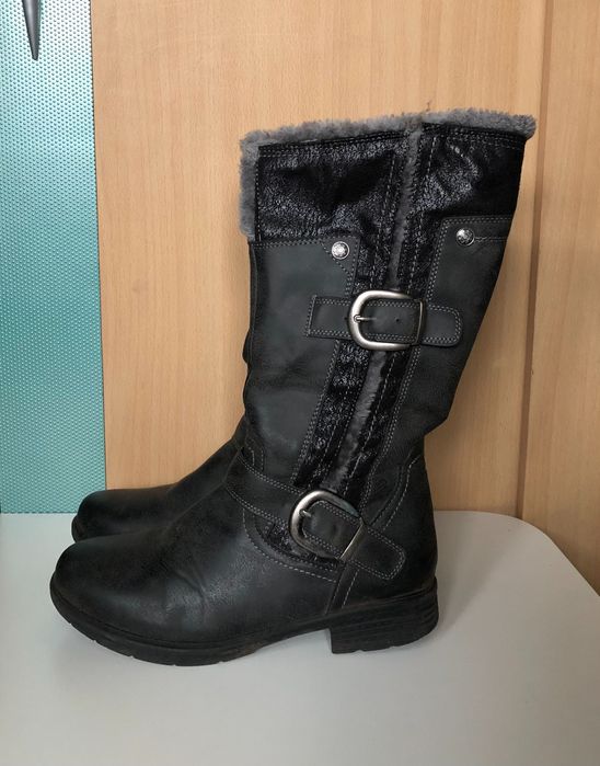 Зимние, стильные, тёплые женские сапоги на меху 37 размер