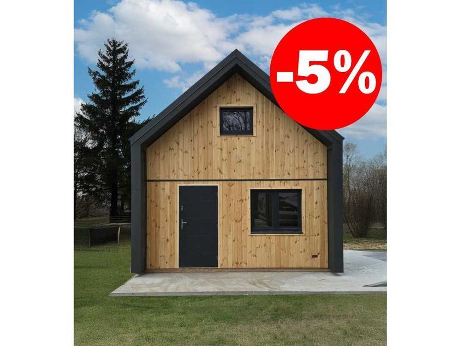 Wielka Wyprzedaż !Domek drewniany, domek letniskowy, do 35m2, 5x4