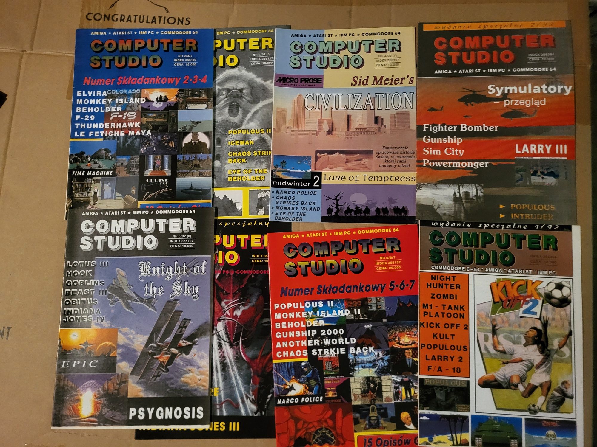 36 magazynów Computer Studio retro lata 90te unikat