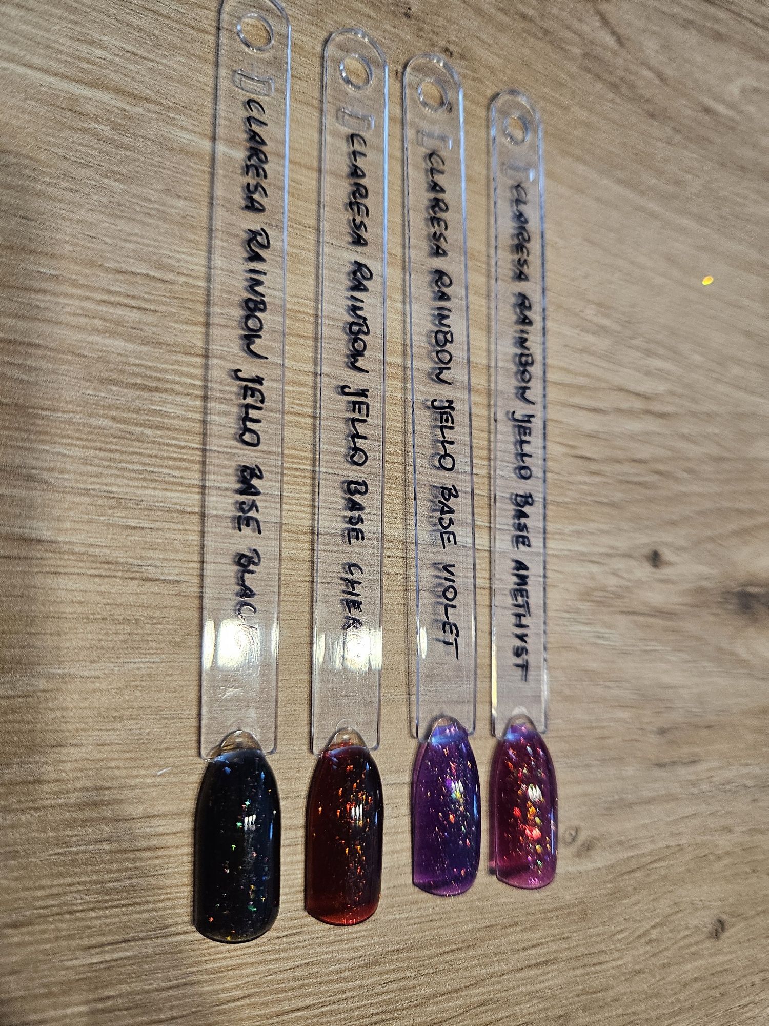 Bazy Claresa Jello base Violet Cherry Ametyst Black + wzorniki gratis