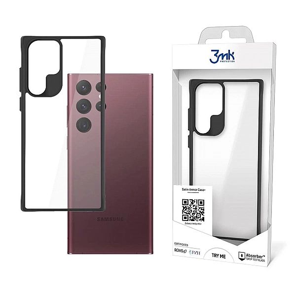 Etui 3mk Satin Armor Case+ na Samsung Galaxy S22 Ultra 5G - przezroczy