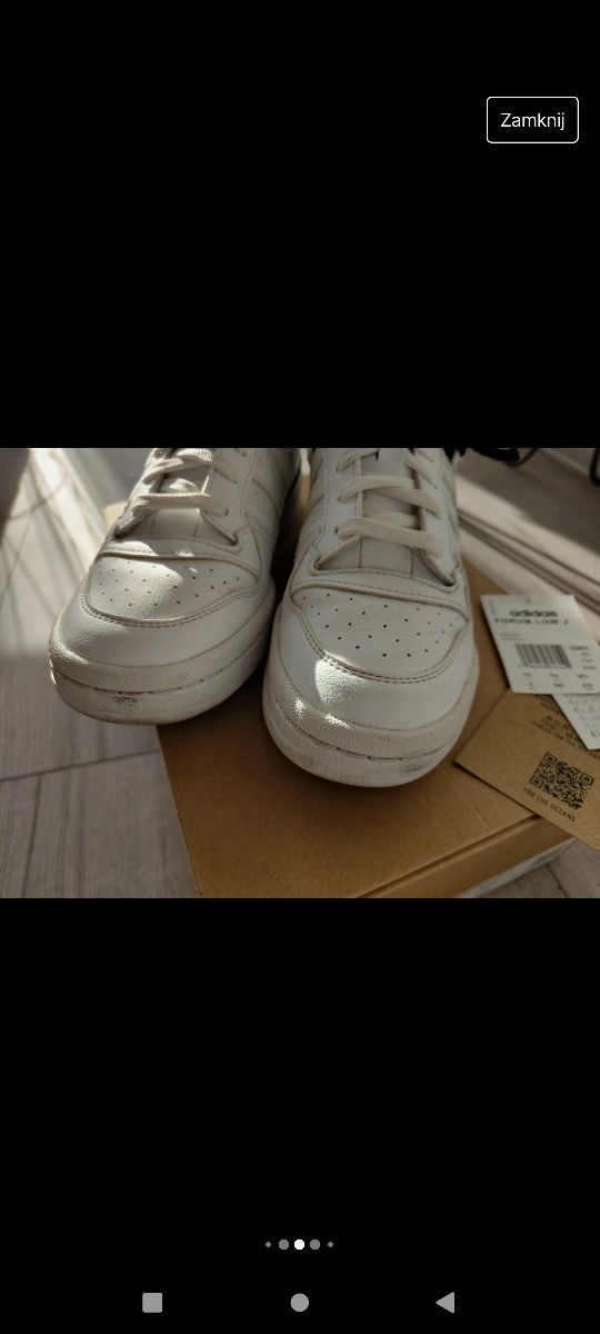 Buty adidas forum low parley czarno białe