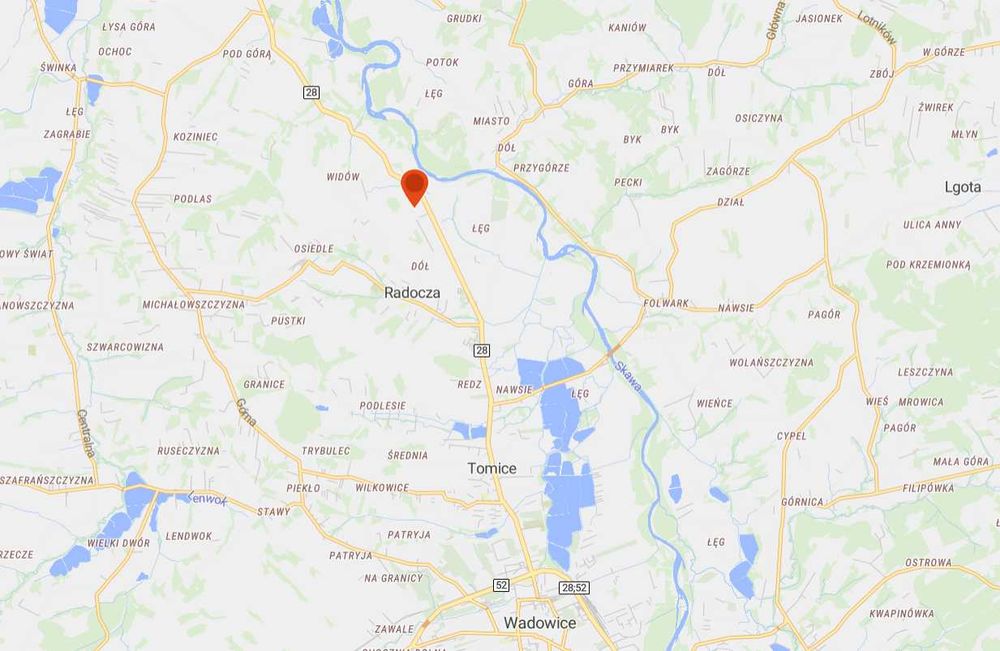 Działka budowlana Radocza gmina Tomice/ Wadowice