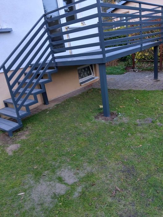 Balkon dostawny, taras stal-kompozyt