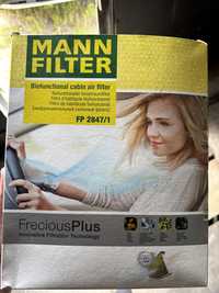 Фільтр салону MANN вугільний антибактеріальний VW Touareg NF, Audi Q7