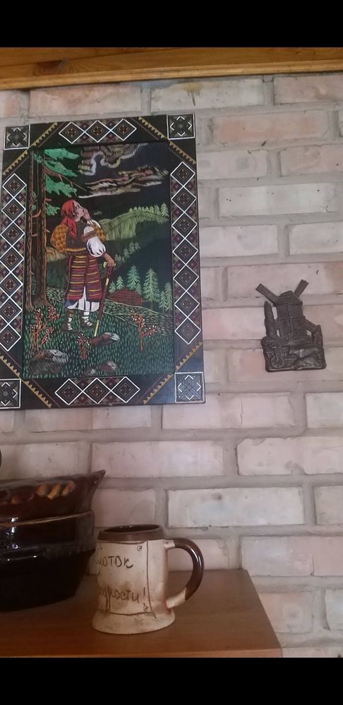 Млинок бронзовий, декорація на стіну, народна творчість часів СРСР