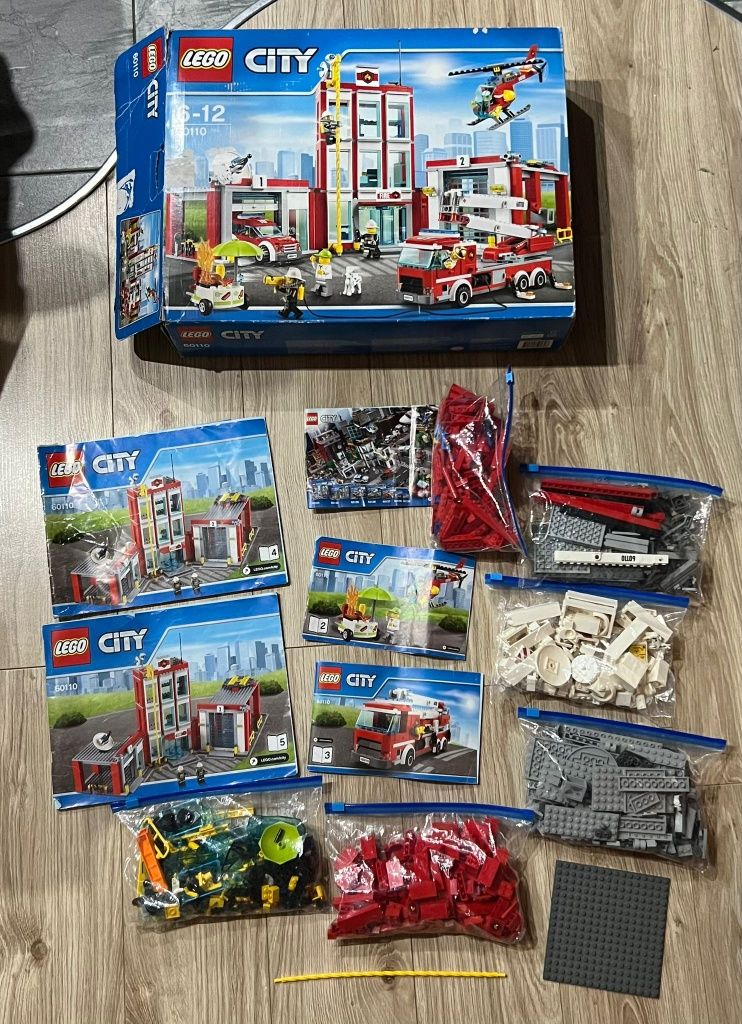 Klocki LEGO city remiza strażacka