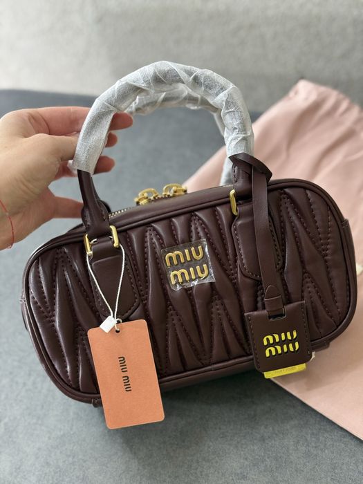Сумочка жіноча Miu Miu/ сумка шоколадна міу міу