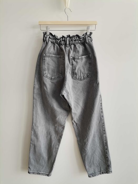 Jeans Cinza Mom, Reserved, Tamanho 36