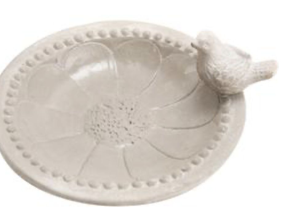 Poidełko dla ptaków z cementu "FELIPINA", 20 x 20 x 3 cm; WESTWING